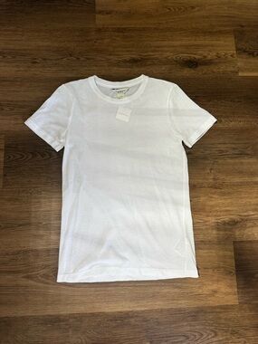 Club Monaco White Short Sleeve Crew Tee XS